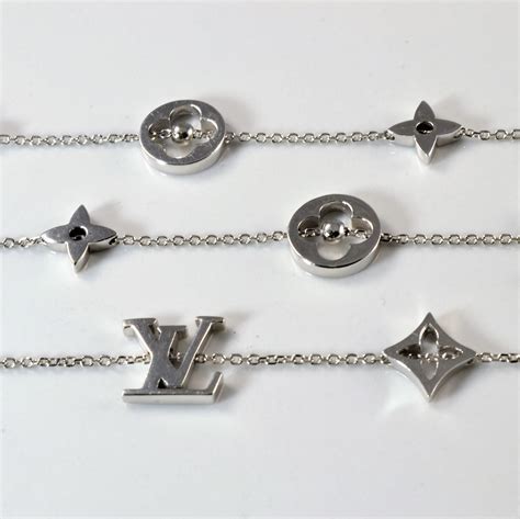 louis vuitton initial necklace.